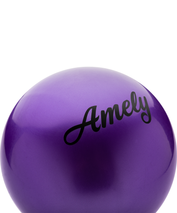 Мяч для художественной гимнастики AGB-101, 19 см, фиолетовый, фото 2