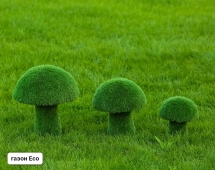 Топиари Гриб белый, размер S - газон Premium