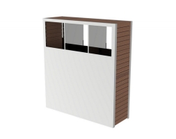 Урна парковая «Гамма» x3 для раздельного сбора мусора, фото 1