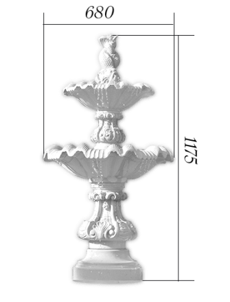 Фонтан классический двухъярусный, фото 3