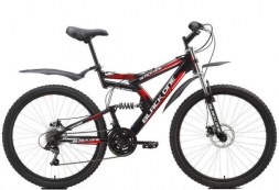 Велосипед Black One Hooligan Fs Disc черно-красный 21&quot;