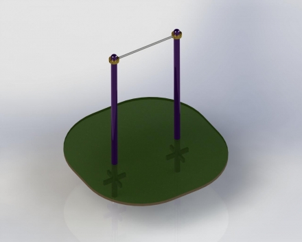 Турник уличный одинарный ТВ-001 , фото 1