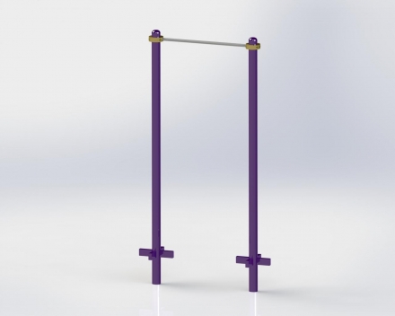 Турник уличный одинарный ТВ-001 , фото 2