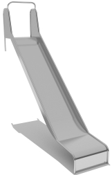 Горка из нержавеющей стали ГГН-500.2250.007 для детской площадки