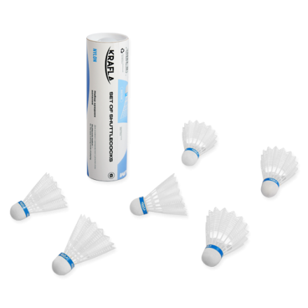 KRAFLA SH-W600 Комплект воланов для бадминтона (6 шт), фото 1